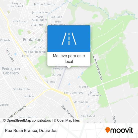 Rua Rosa Branca mapa