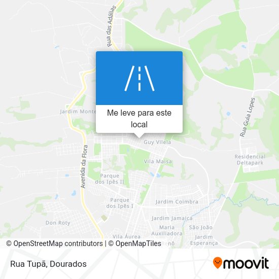 Rua Tupã mapa