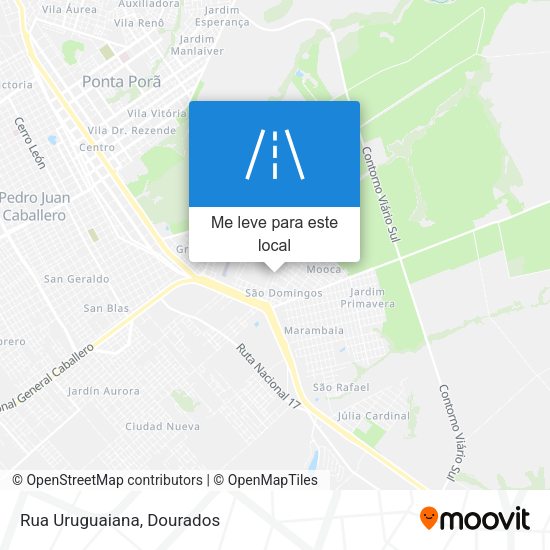 Rua Uruguaiana mapa