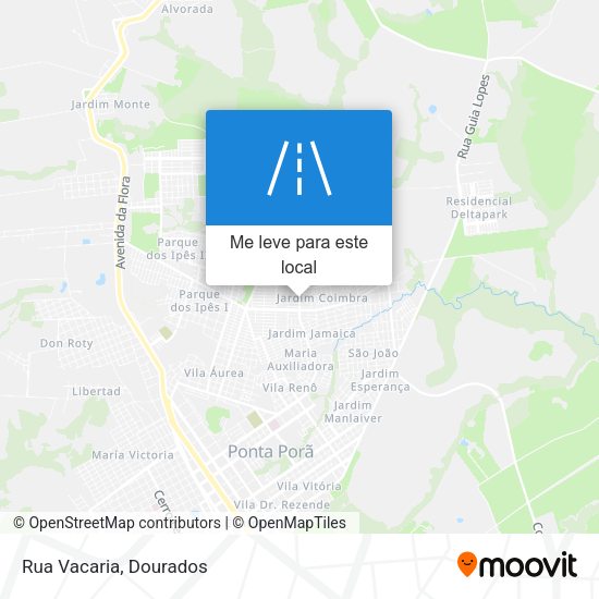 Rua Vacaria mapa
