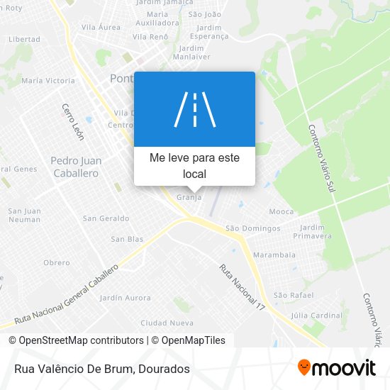 Rua Valêncio De Brum mapa