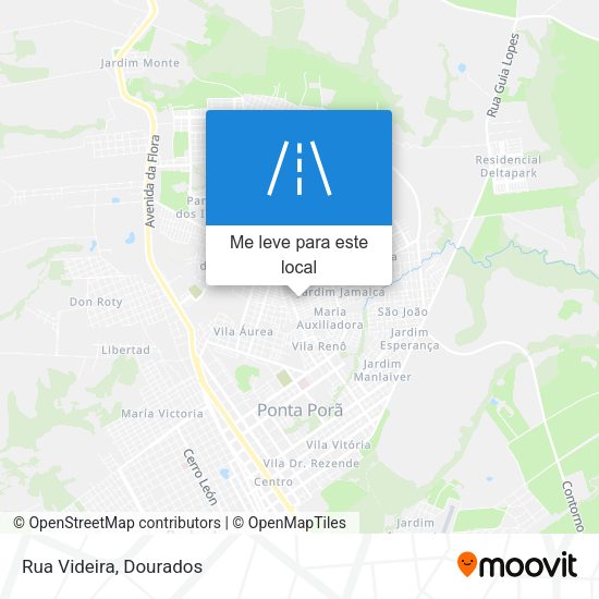 Rua Videira mapa