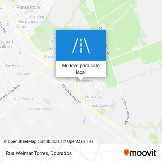 Rua Weimar Torres mapa