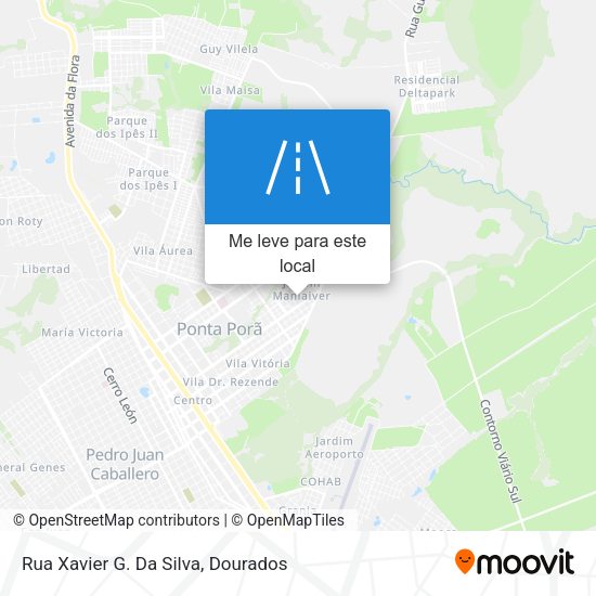 Rua Xavier G. Da Silva mapa