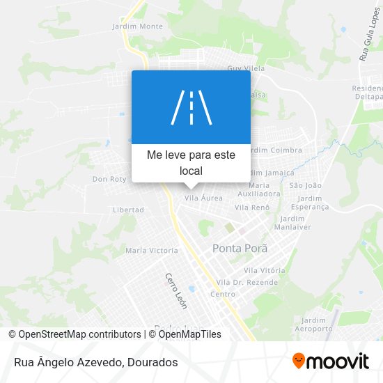 Rua Ângelo Azevedo mapa