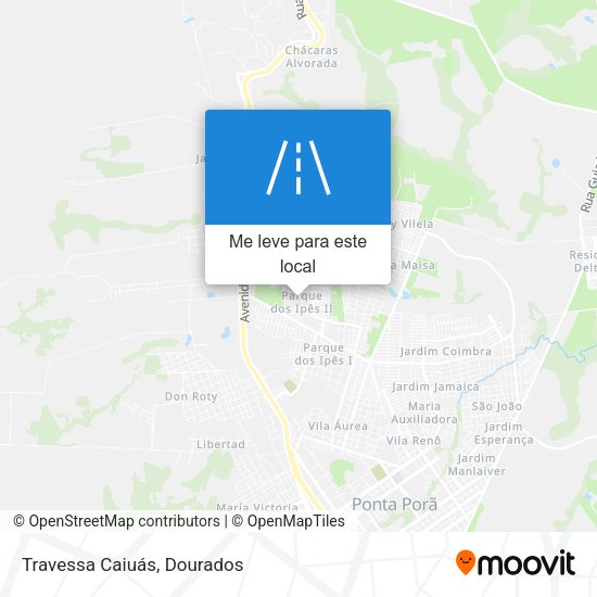 Travessa Caiuás mapa