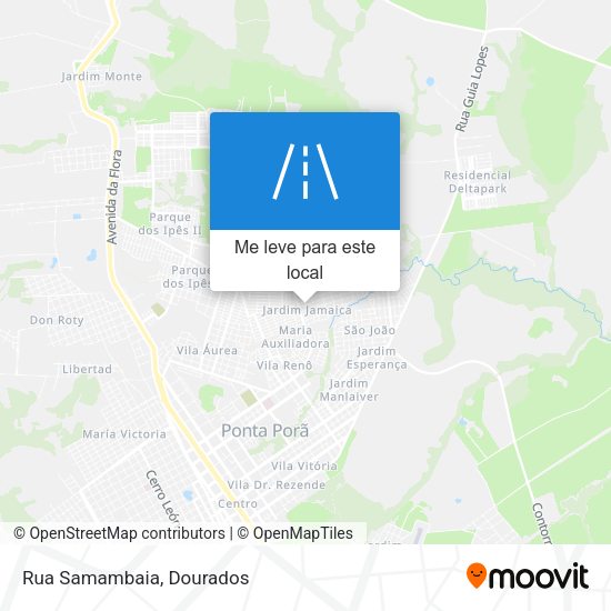 Rua Samambaia mapa