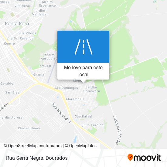 Rua Serra Negra mapa