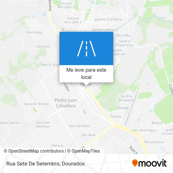 Rua Sete De Setembro mapa