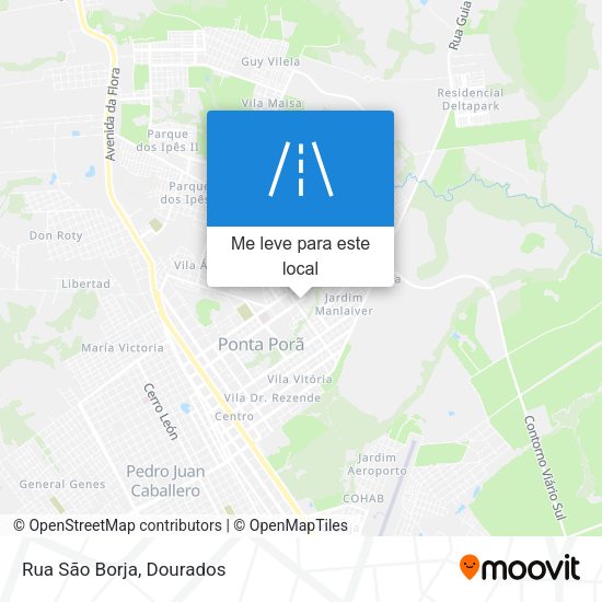 Rua São Borja mapa