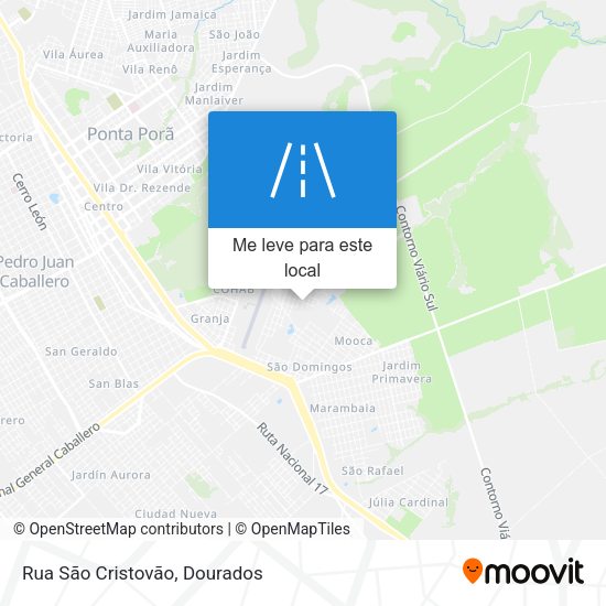 Rua São Cristovão mapa