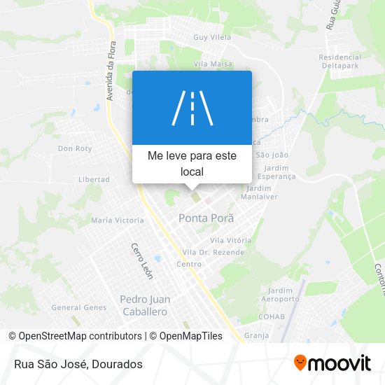 Rua São José mapa