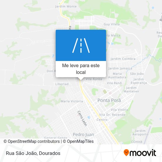 Rua São João mapa