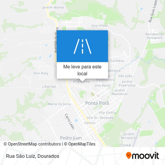 Rua São Luiz mapa