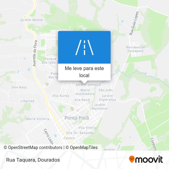Rua Taquara mapa