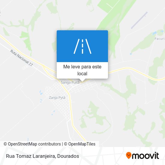 Rua Tomaz Laranjeira mapa