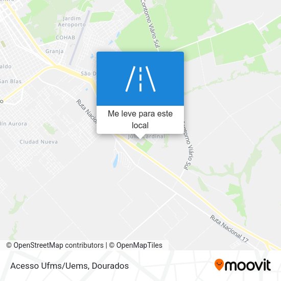 Acesso Ufms/Uems mapa
