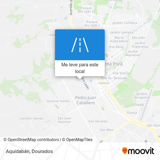 Aquidabán mapa
