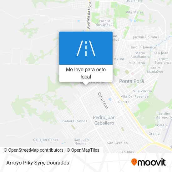 Arroyo Piky Syry mapa