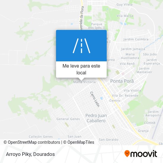 Arroyo Piky mapa