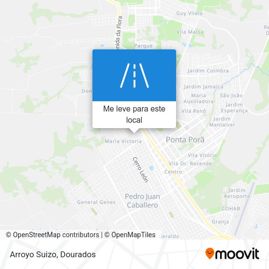 Arroyo Suizo mapa