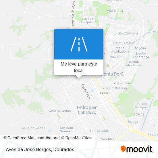 Avenida José Berges mapa