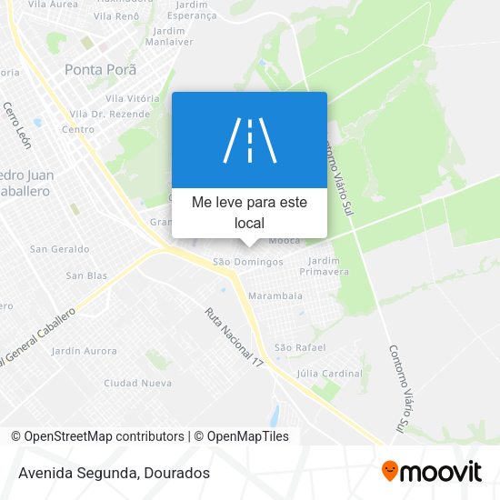 Avenida Segunda mapa