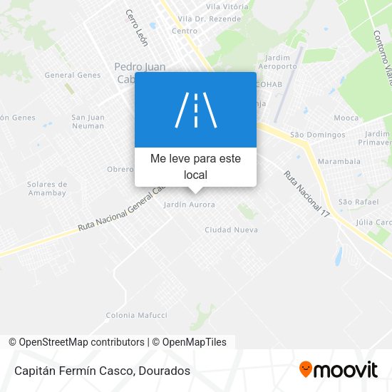 Capitán Fermín Casco mapa