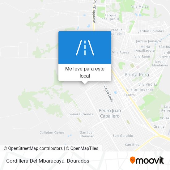Cordillera Del Mbaracayú mapa
