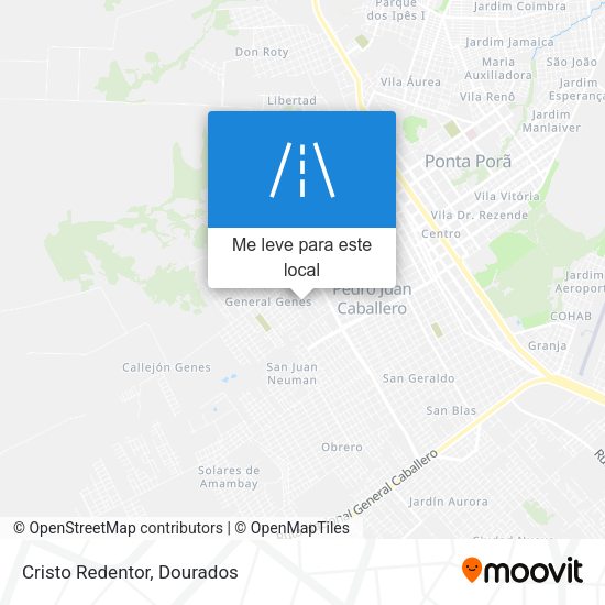 Cristo Redentor mapa