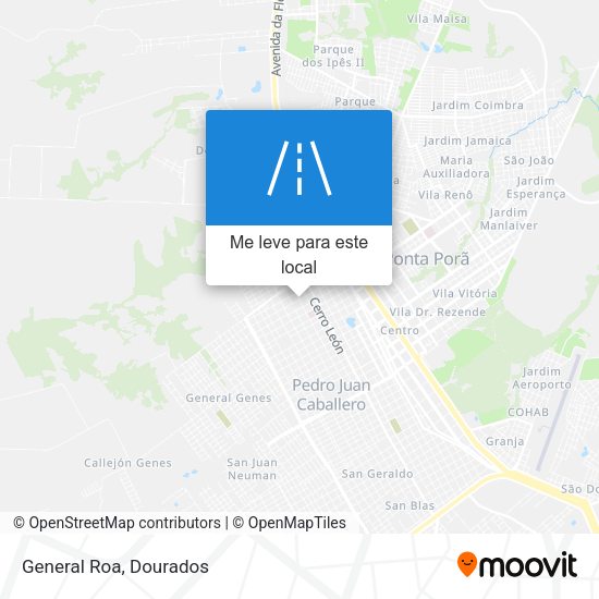 General Roa mapa
