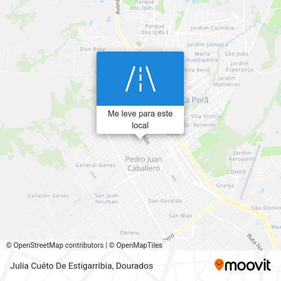 Julia Cuéto De Estigarribia mapa