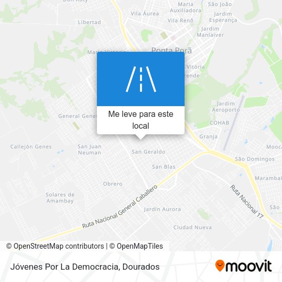 Jóvenes Por La Democracia mapa