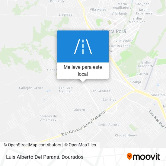 Luis Alberto Del Paraná mapa
