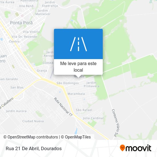 Rua 21 De Abril mapa