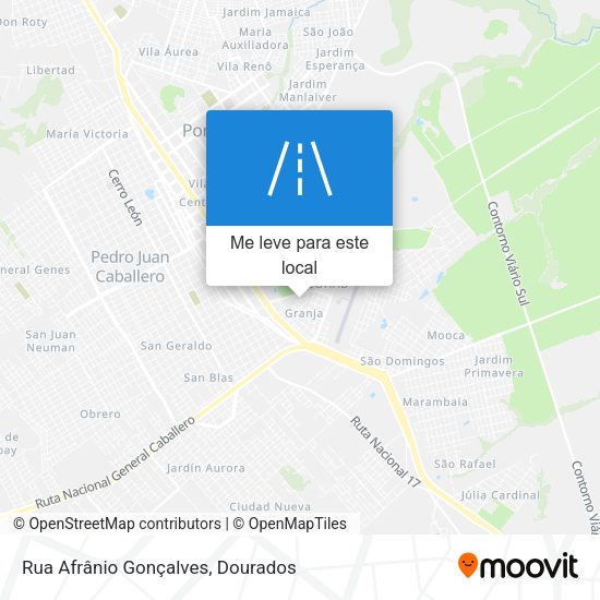 Rua Afrânio Gonçalves mapa