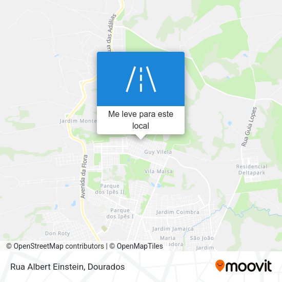 Rua Albert Einstein mapa
