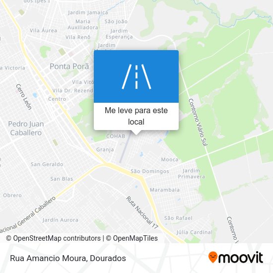 Rua Amancio Moura mapa