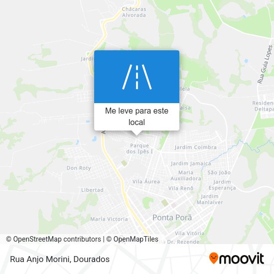 Rua Anjo Morini mapa