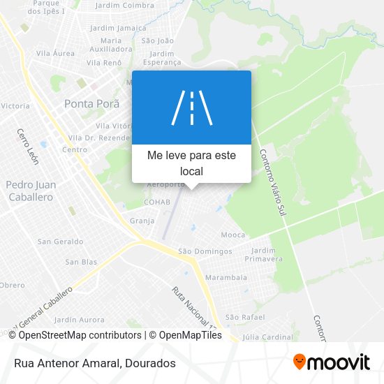 Rua Antenor Amaral mapa