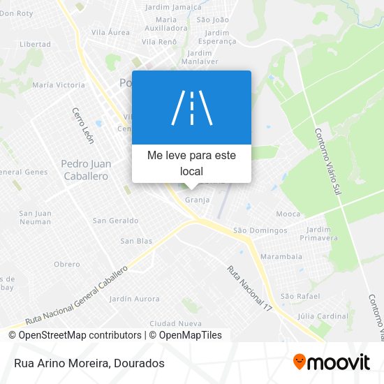 Rua Arino Moreira mapa