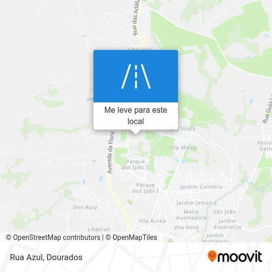 Rua Azul mapa
