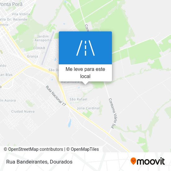 Rua Bandeirantes mapa