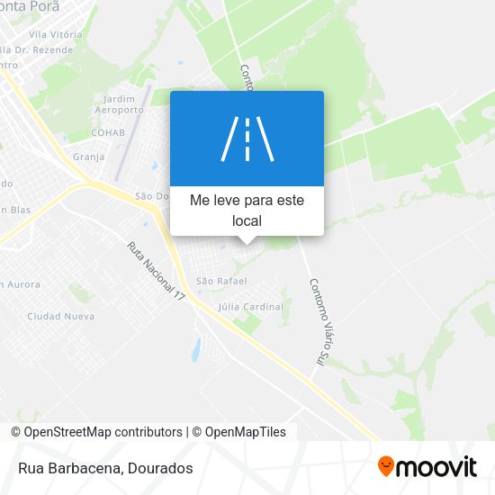 Rua Barbacena mapa