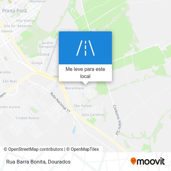 Rua Barra Bonita mapa
