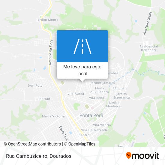 Rua Cambusiceiro mapa