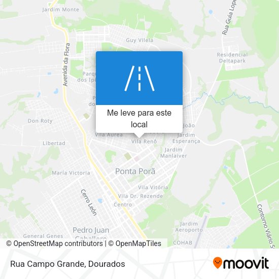 Rua Campo Grande mapa