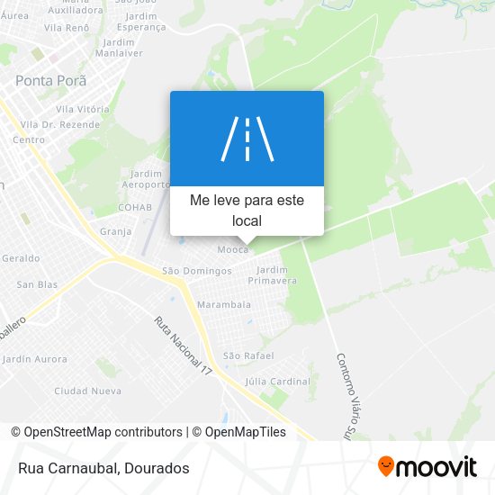 Rua Carnaubal mapa