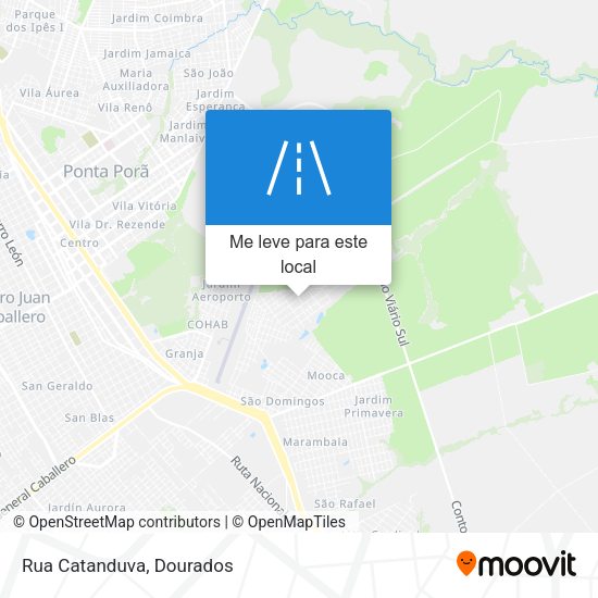 Rua Catanduva mapa