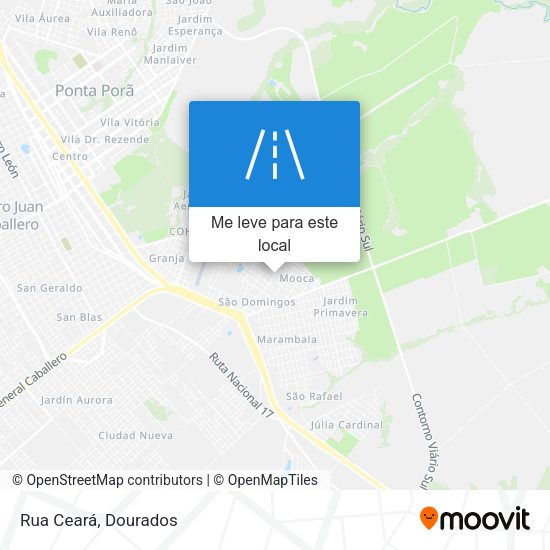 Rua Ceará mapa